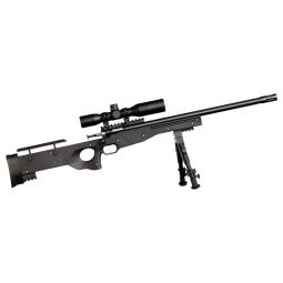 CRICKETT PRECISION RIFLE 22LR, BLUED/BLACK THREADED W/SCOPE