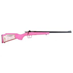 CRICKETT RIFLE G2 22LR, BLUED/PINK SYNTHETIC