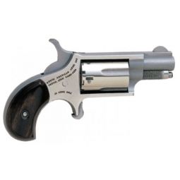 NAA MINI-REVOLVER 22LR 1-1/8", S/S MATTE WOOD