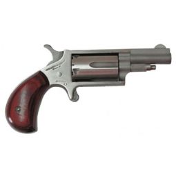 NAA MINI-REVOLVER COMBO, 22LR/22WMR 1-5/8" S/S WOOD