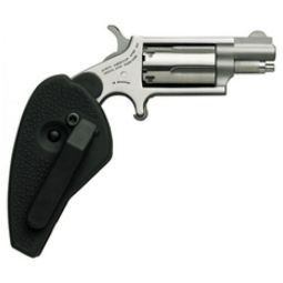 NAA MINI-REVOLVR 22WMR 1-1/8", S/S MATTE W/HOLSTER GRIP