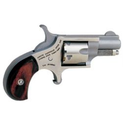 NAA MINI-REVOLVER 22 SHORT, 1-1/8" STAINLESS WOOD