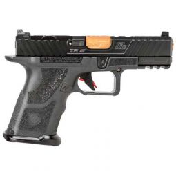 ZEV OZ9c ELITE HYPER-COMP 9MM, PISTOL BLACK/BRONZE 10RD MAG