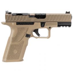 ZEV OZ9v2 COMBAT 9MM PISTOL, FDE COMPACT SLIDE X GRIP 15RD