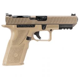 ZEV OZ9v2 COMBAT 9MM PISTOL, FDE FULL SIZE X GRIP 15RD