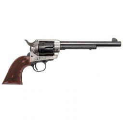 CIMARRON FRONTIER 357MAG PW FS, 7.5" ENGRAVED SILVER/BL WAL