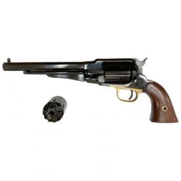 Cimarron Preacher 1858 Navy Revolver, .45LC/44 Dual Cylinder, 8" Barrel Blued