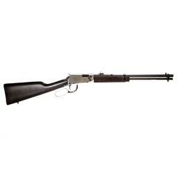 ROSSI RIO BRAVO 22LR LEVER, 18" 15-SHOT NICKEL WOOD